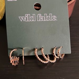 Brand new pack of 3 earrings